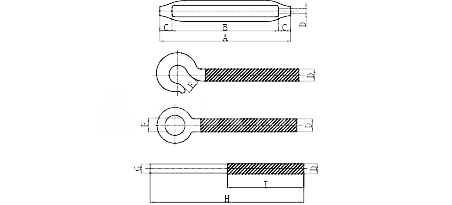 JIS Type Closed Body Turnbuckles In Metric Measurement For Heavy Duty