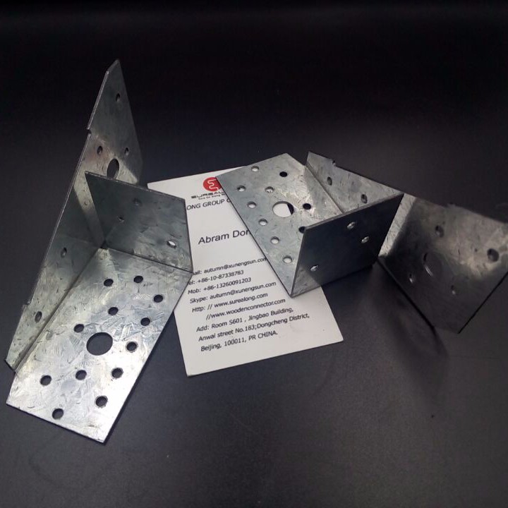 Galvanized Steel 2x6 Angled Joist Hangers for Timber Connector
