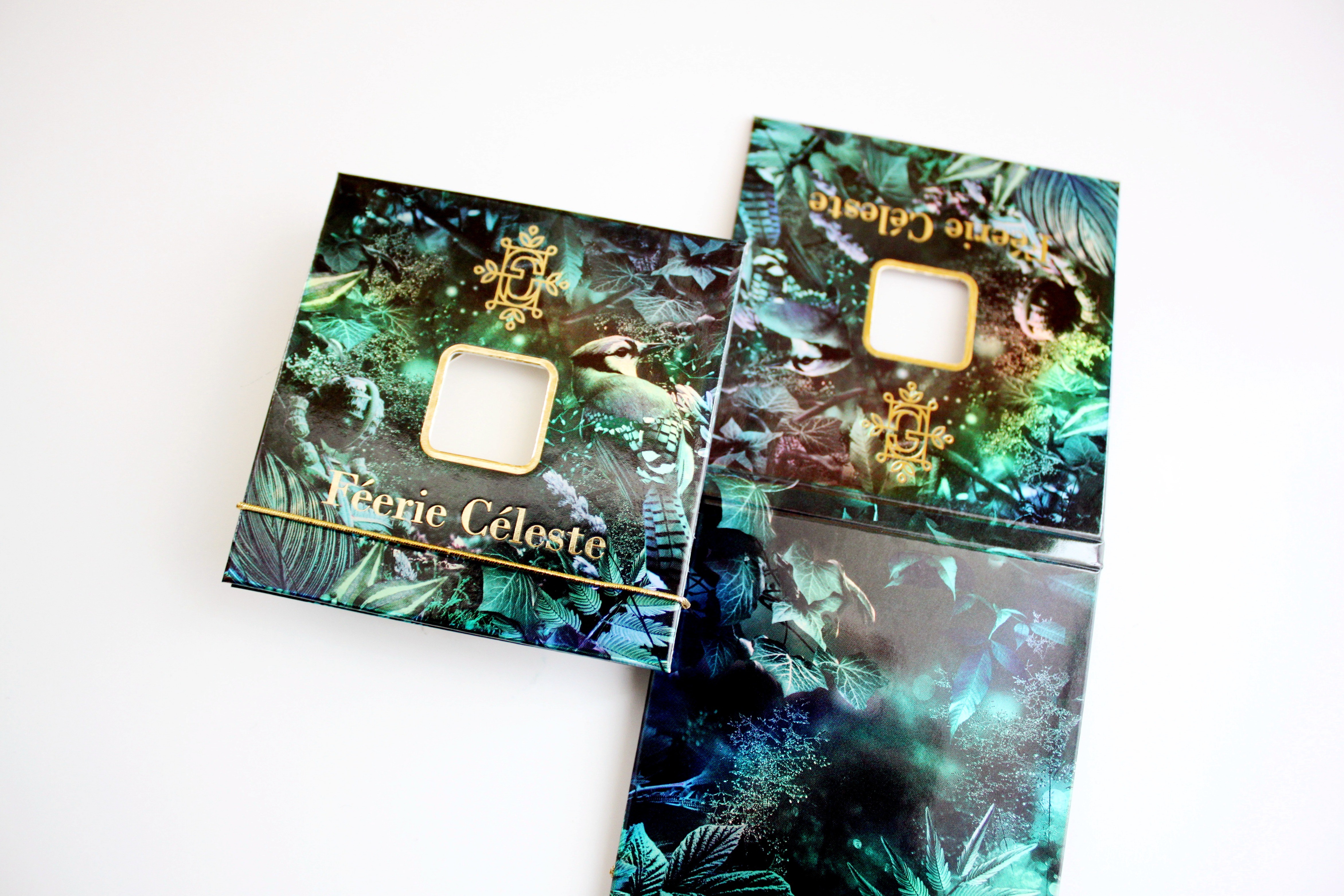 Holographic Paper Eyeshadow Packaging DIAM 27MM With Elastic Band Closure