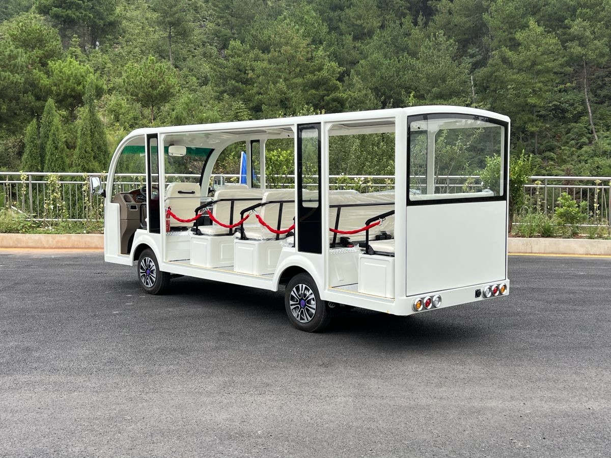Battery Power Transmission 14 Seats Electric Vehicle Sightseeing Bus Electric Cart For Adult And Kids
