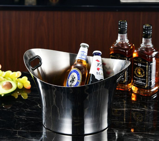 ODM Stainless Steel Champagne Bucket Single Layer Wine Ice Bucket