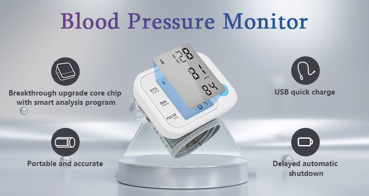 Heart Rate Blood Pressure Monitor LCD Home Medical Devices Oscillographic