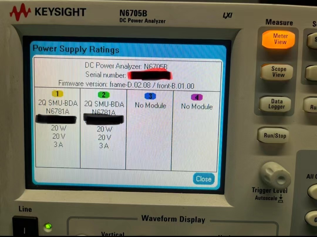 Keysight N6705B DC Power Analyzer, Modular 600 W 4 Slots Test And Measurement Equipment