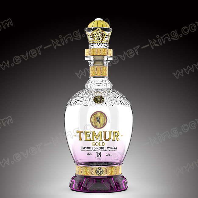 Custom Premium Quality Small Capacity Delicate Transparent Glass Bottle