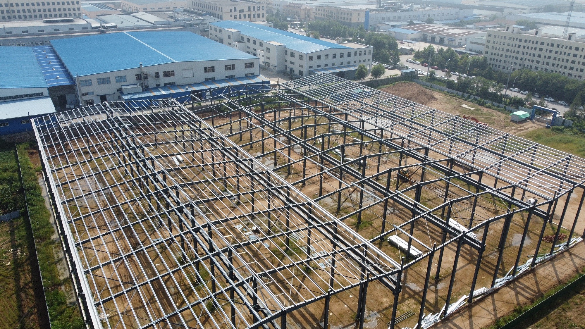 Fabricated Steel Structure Industrial Factory Buildings Construction