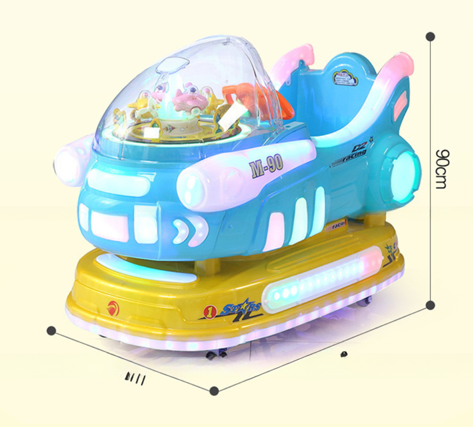 Amusement plastic aircraft kiddie rides coin operated kids swing kiddie rides for children mall