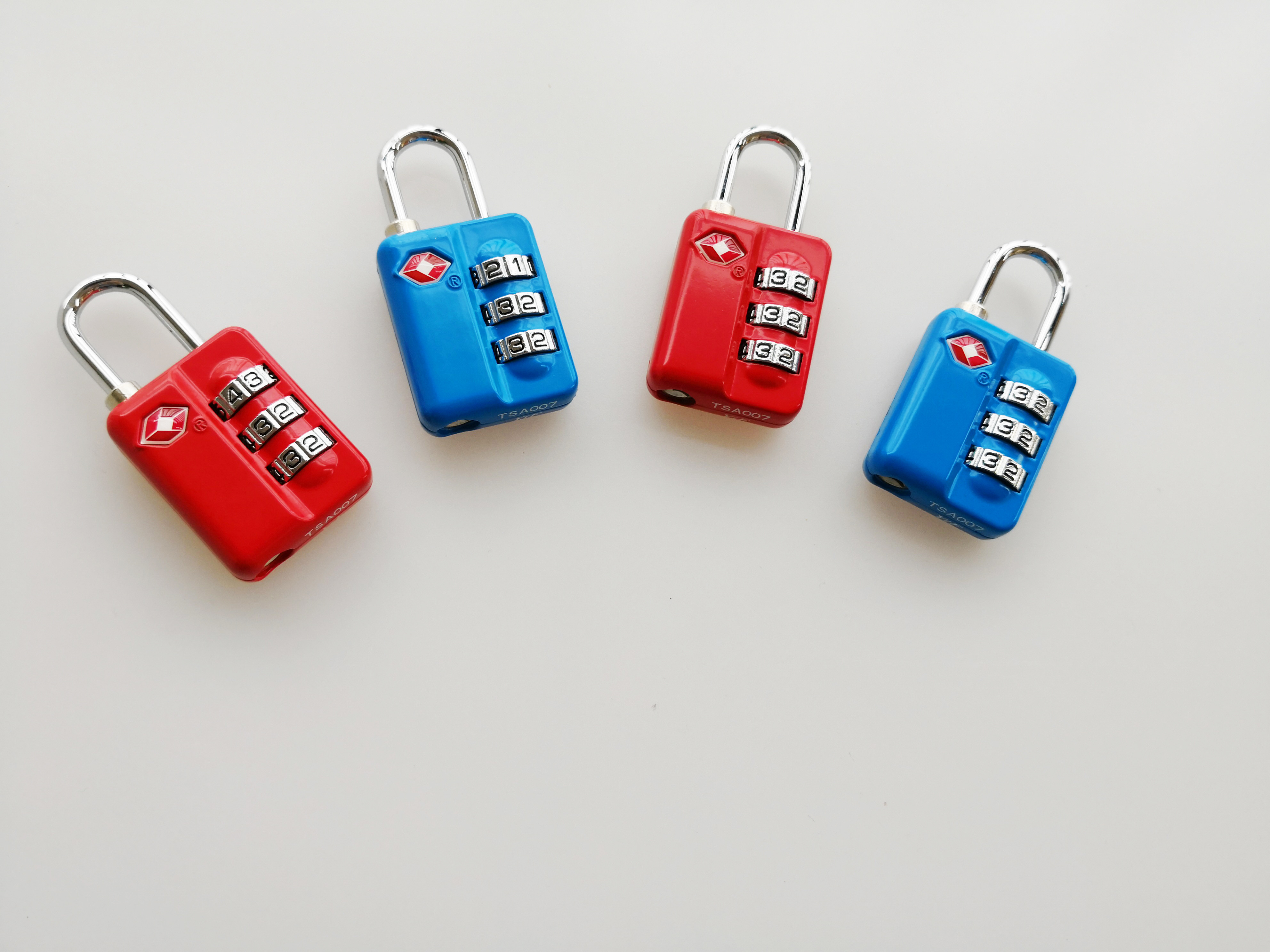 Green TSA Combination Padlock TSA 21009 64.9g With Logo Printed BSCI Certified