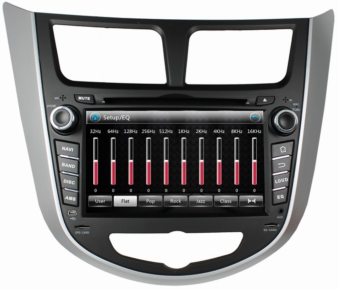 Ouchuangbo Car GPS Navi DVD Radio for Hyundai Verna /Accent /Solaris Central Multi System OCB-7025A