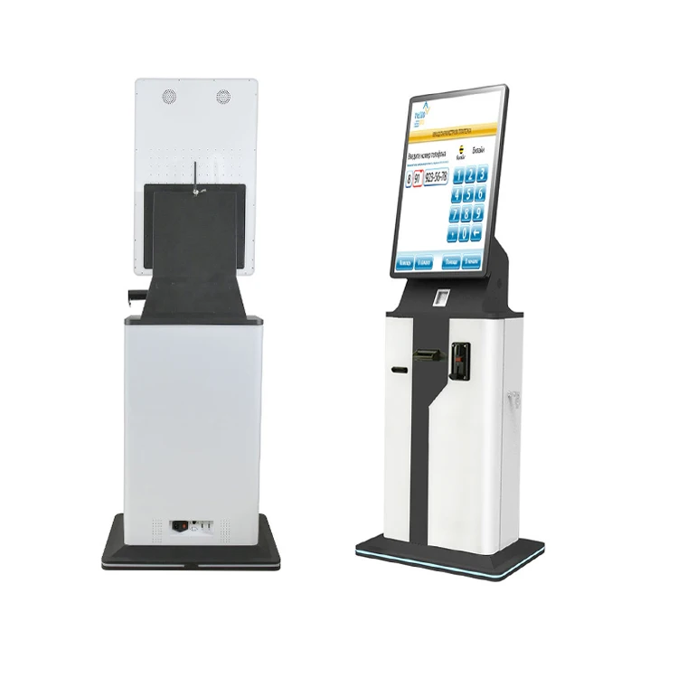 Convenient Check In Kiosk with Card Dispenser and Android/Linux/Win7/8/10/11 Operating System