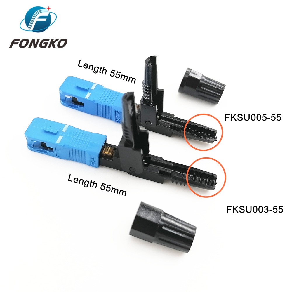 55mm UPC Fast Optical SM Fiber Connector SX Core SC/UPC