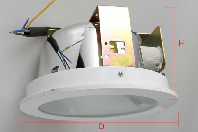Waterproof Office Lighting Fixture 13w E27 Compact Fluorescent Down Light