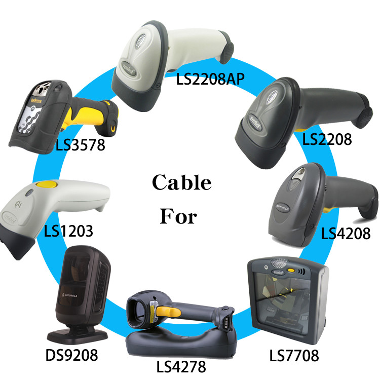 Flexible USB Cable To Rj45 For Zebra Symbol LS4208 LS2208 OEM ODM