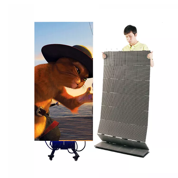 Commercial Liftable Foldable Portable Led Video Wall Panels For Rental And Events