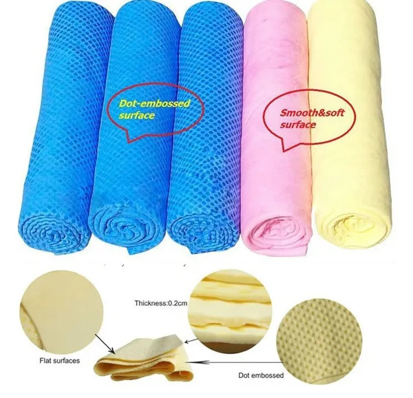 Yellow High Absorbency Pva Magic Cleaning Towel Washing Microfiber Cloth