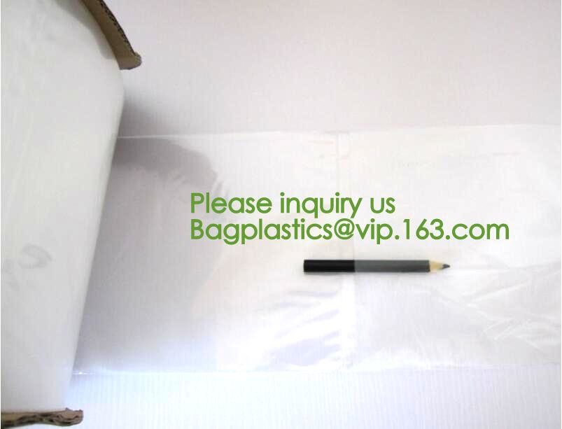 clear LLDPE easy tearing line pre-opened in roll bag,Factory custom LLDPE plastic autobag Preopened polybag on a Roll