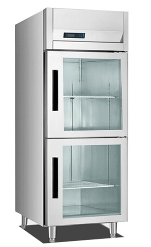 497W Industrial Upright Freezer , 100kg Restaurant Display Freezers Adjustable Shelf 620x750x1980