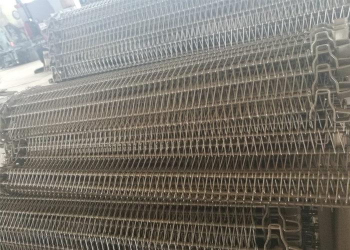 High Carbon Steel Spiral Mesh Belt Wear Resistance For Foam Production Line