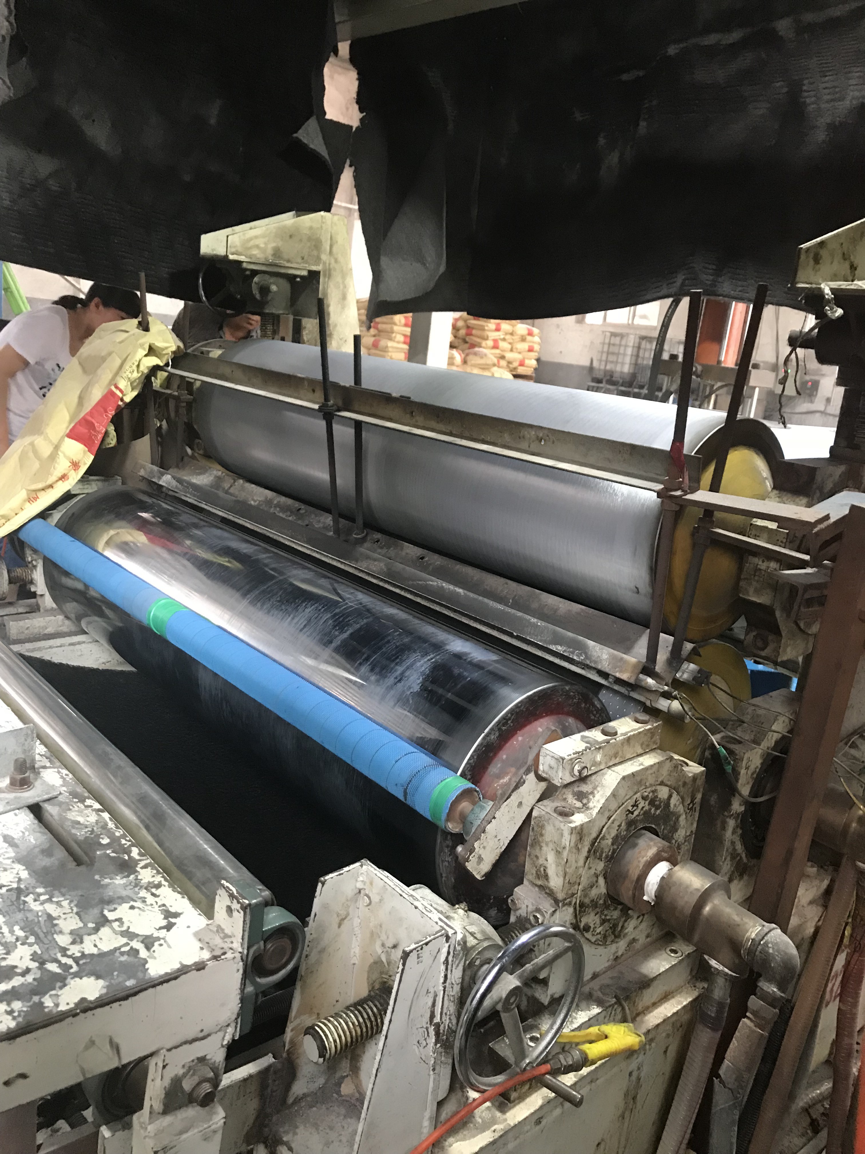 Non Slip PVC Foot Mat Making Machine Energy Saving 2 Workers Operating