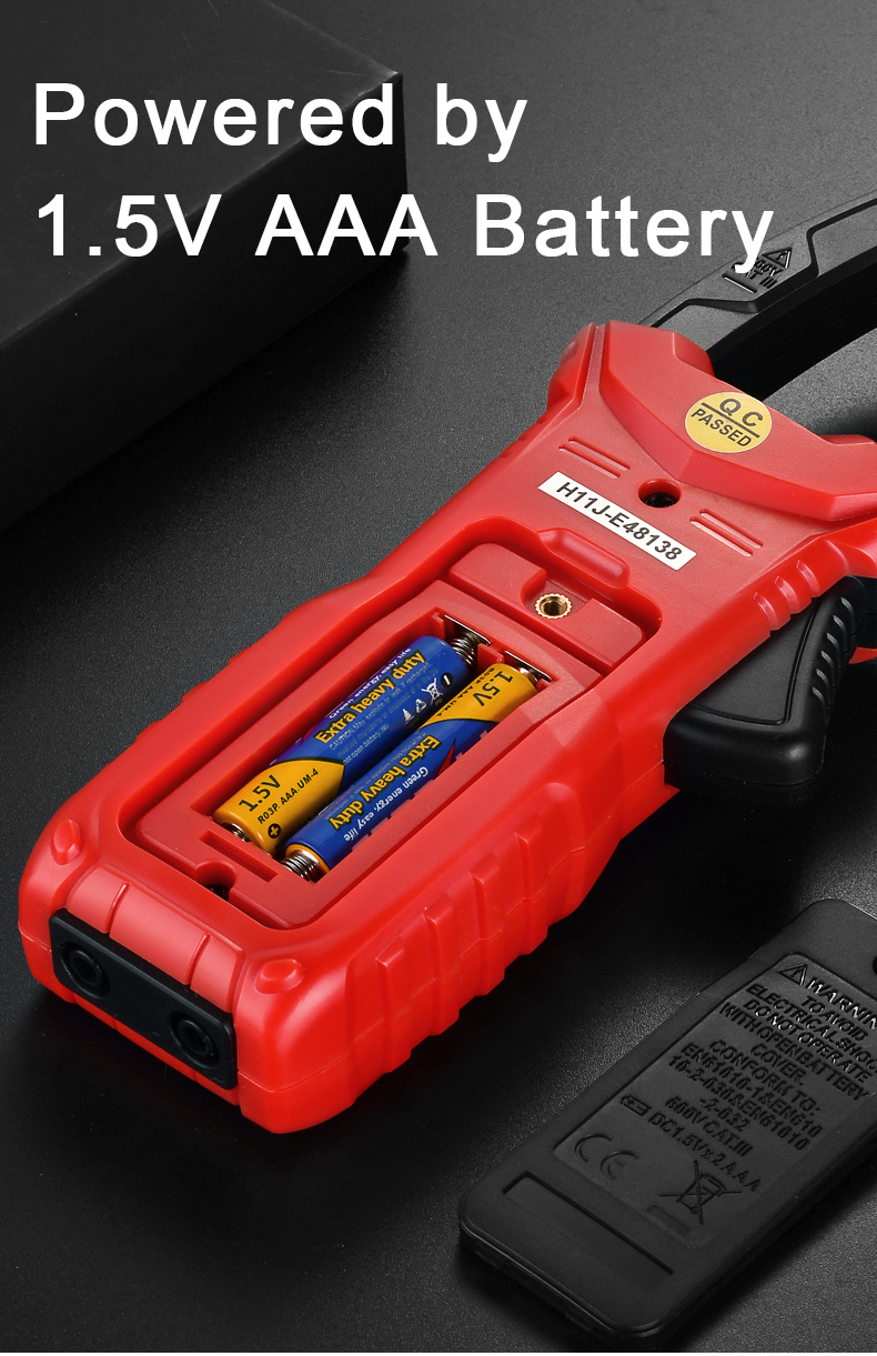 RoHS 600V 600A 6000 Counts 10nF Digital Clamp Meters