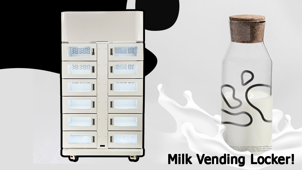 Locker Smart Vending Machine Packed Food Milk Vending Machine With Lockers