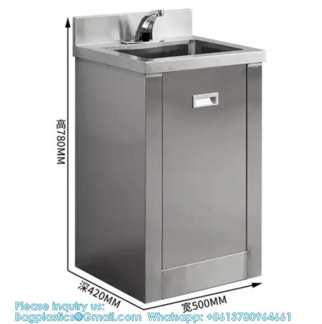 High Quality Stainless Steel Type Single Hand Wash Basin Cabinet For Operation Room