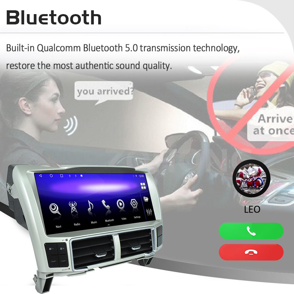 12.3 inch Android Head Unit For 2002-2007 Lexus RX330 Multimedia Player Auto Stereo GPS Navigation wireless Carplay