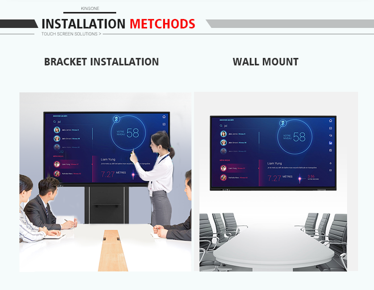 ODM 55 Inch LCD Touch Screen Smart Interactive Electronic Whiteboard