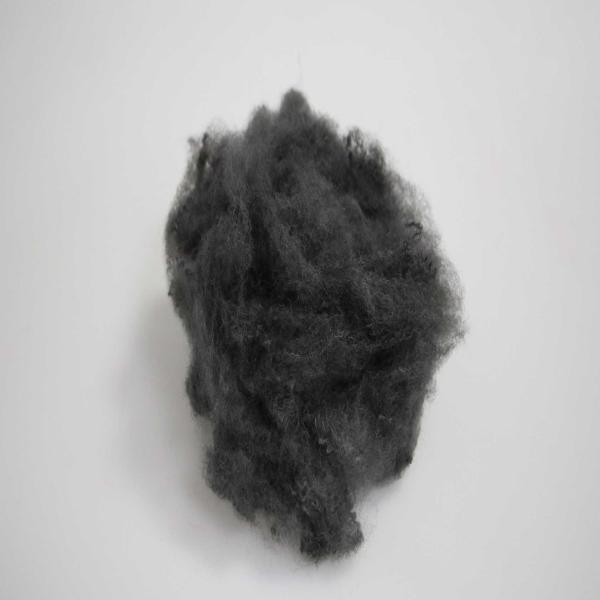Quality Environment-Friendly Nontoxic Staple Polyester Fibre 65mm Gray Black PSF for sale