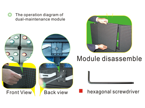 High stability P8 smd outdoor full color led module for advertising