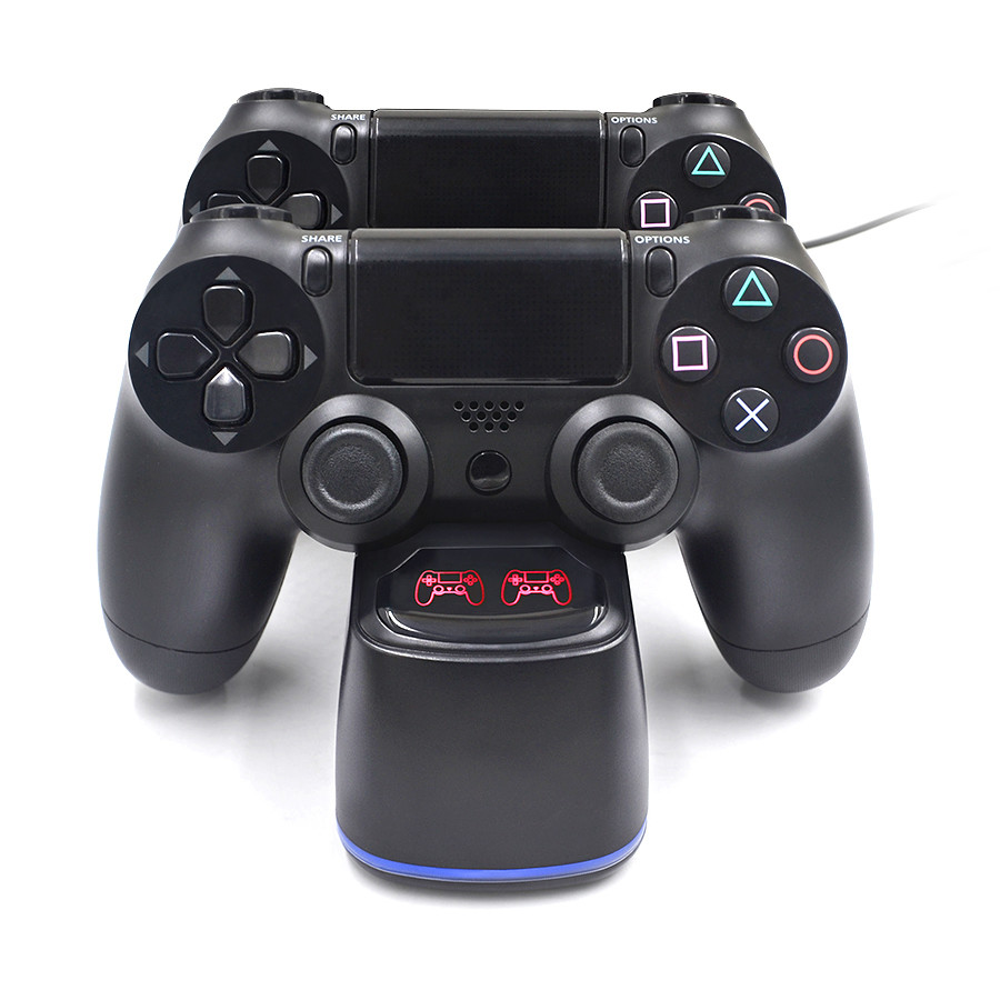 2018 New Dual USB Controller Charger Charging Dock Station with LED Indicator for Ps4 / PS4 Pro / PS4 Slim controllers