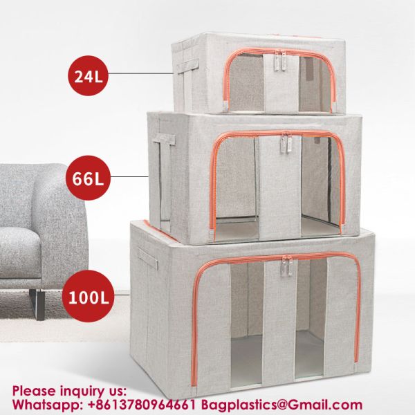 Portable Winter Large Capacity Clothes Storage Bag For Clothes Organizer Underbed Clothes Organizer Oem New Design Household Wardrobe Storage Closet