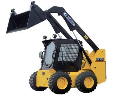 ISO CCC Compact Wheel Loader XT750 Skid Steer Loader, Bucket 0.55m3 , Load Weight 870kg