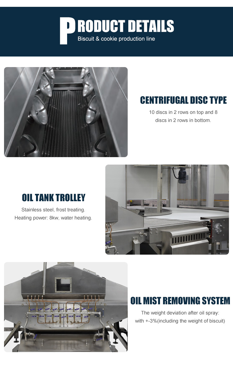 High Quality Customized Professional Essential Biscuit Food Bakery Oil Spray Machine