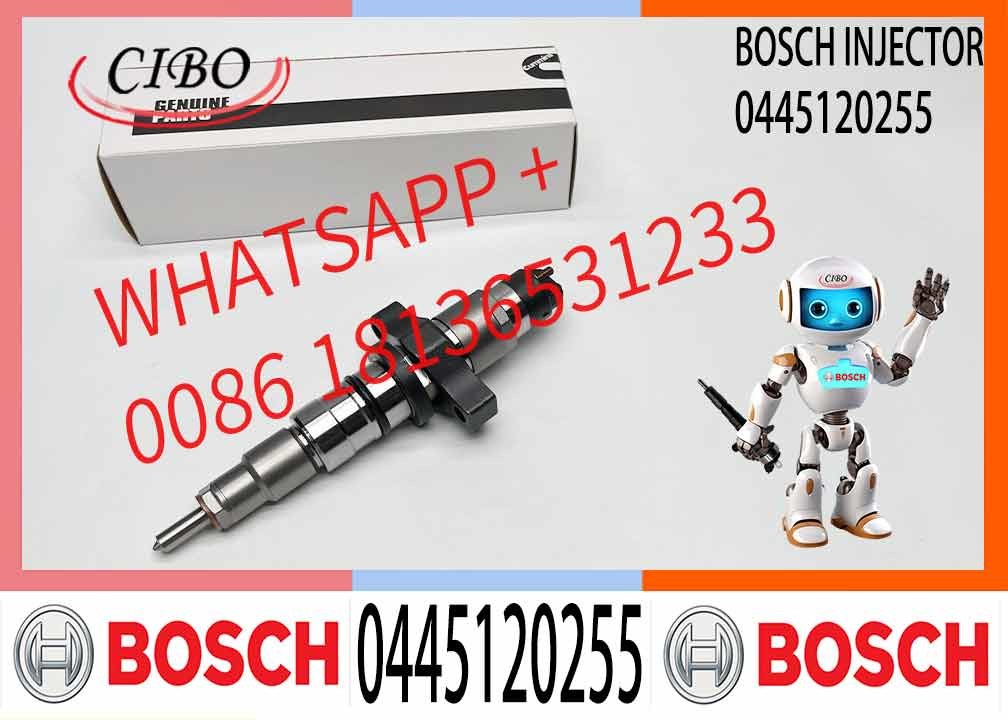 China New Diesel Fuel Injector 0445120255 Common Rail Injector 0445120255 For Cummins Engine