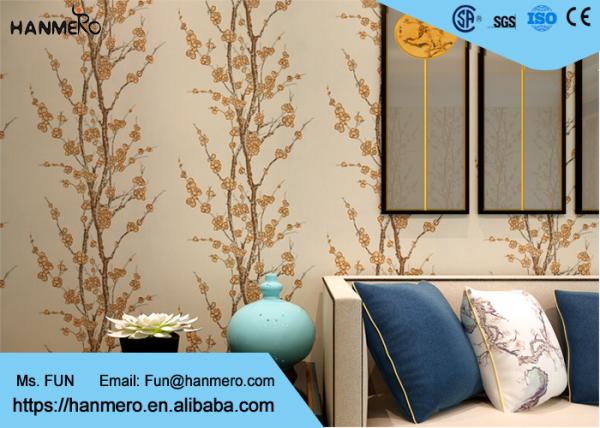 Heat Insulation Pearly Lustre Luxury Non Woven Wallcovering For Photo Studio