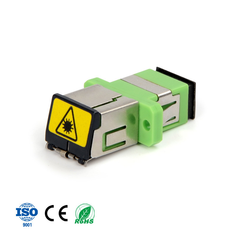 Metal Housing Flange UPC APC SC Auto Shutter Adaptor