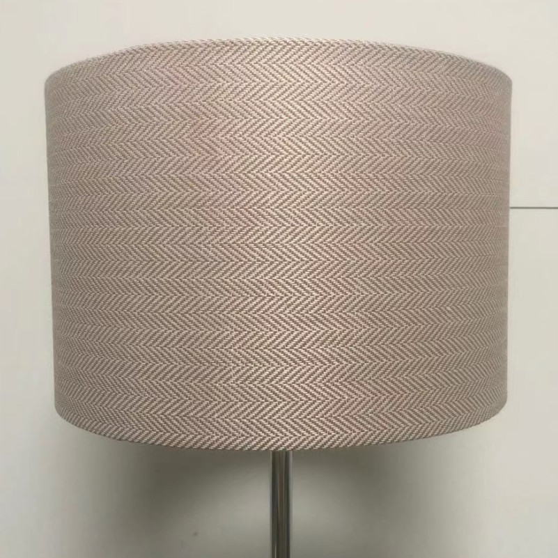 Drum Shape Herringbone Hardback Lamp Shade D300xH200MM