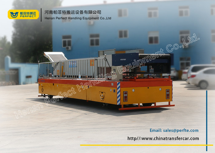 Motorized Electric 300t Battery Transfer Cart Material Handling Equipment