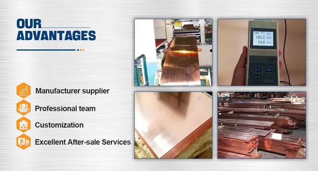 99.9% Pure Copper Strip C1100 C1200 C1020 C5191 Copper Coil Tinned Copper Tape Foil Factory