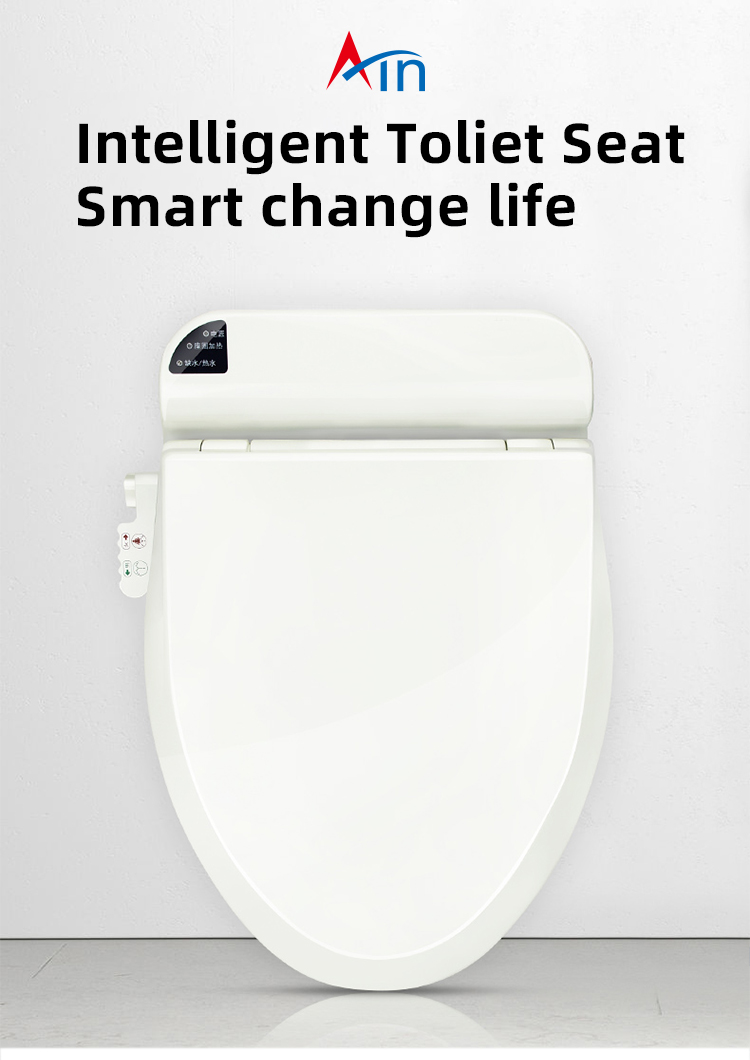 Korean style U shape electric smart toilet bidet plastic wc toilet cover seat