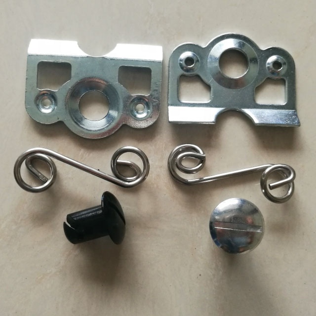 7/16" Aluminum Black Buttons Quarter Turn Dzus With 1-3/8" Spring Backing Plate Aluminum Universal Year for Replace/Repair