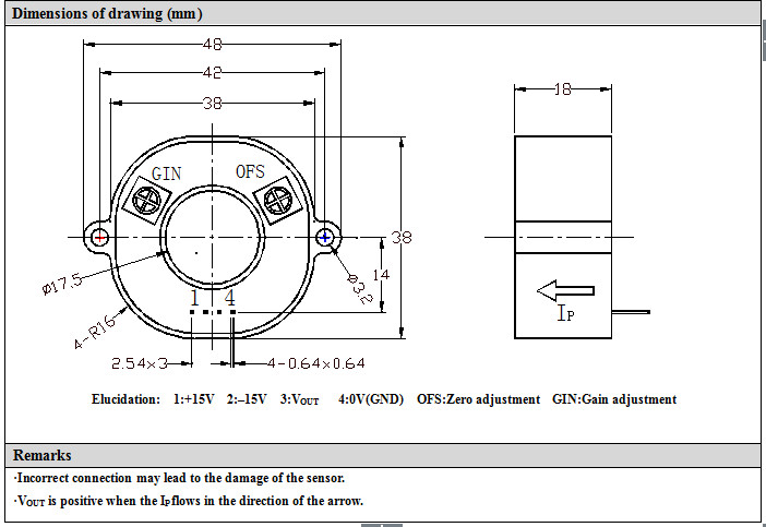 1000A Input Hall Effect Current Transducer, Open Loop Current Sensor High Precision