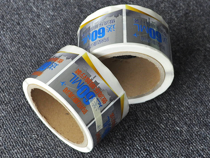 Self adhesive vinyl round sticker roll manufacturer circle logo custom sticker