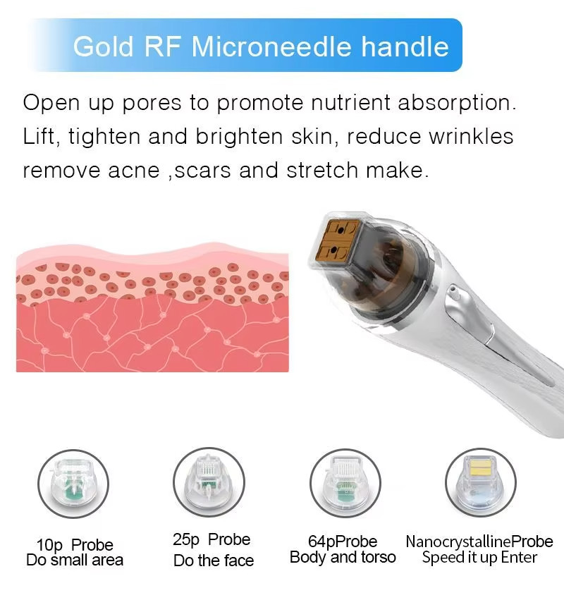 2in1 Gold Microneedle RF Lifting Machine Anti Aging Fractional Machine
