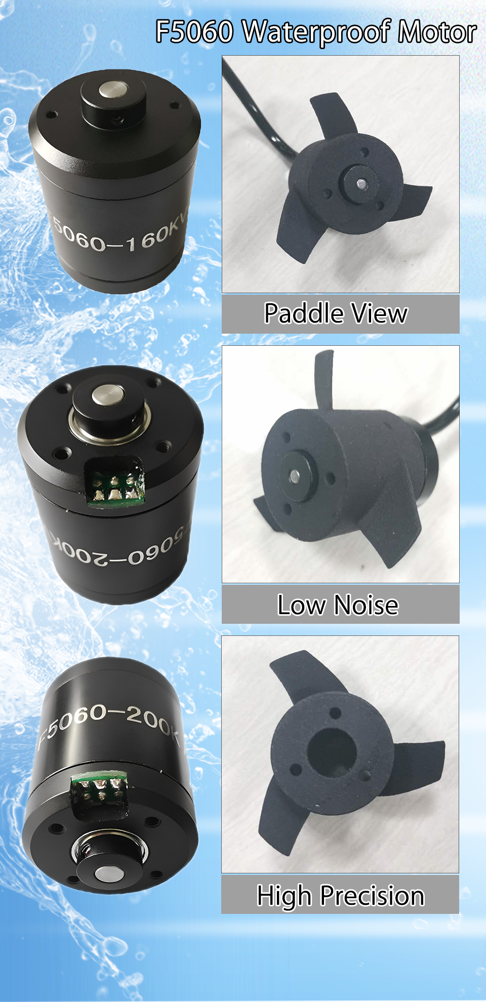 Epoxy Resin Waterproof Electric Motor Brushless For Thruster