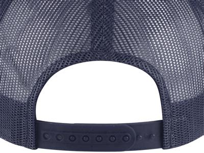 Charcoal Flexfit Trucker Mesh Caph Retro Yupoong Low Profile Leather Pad Front