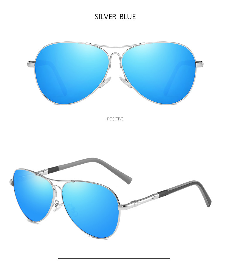 Memory Metal Frame Polarized Sunglasses Fashion Spring Leg Stylish