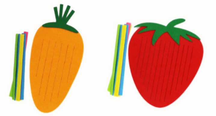 kids children felt non-woven knitted work creative diy crafts kits kids hand craft knitting weaving DIY felt material
