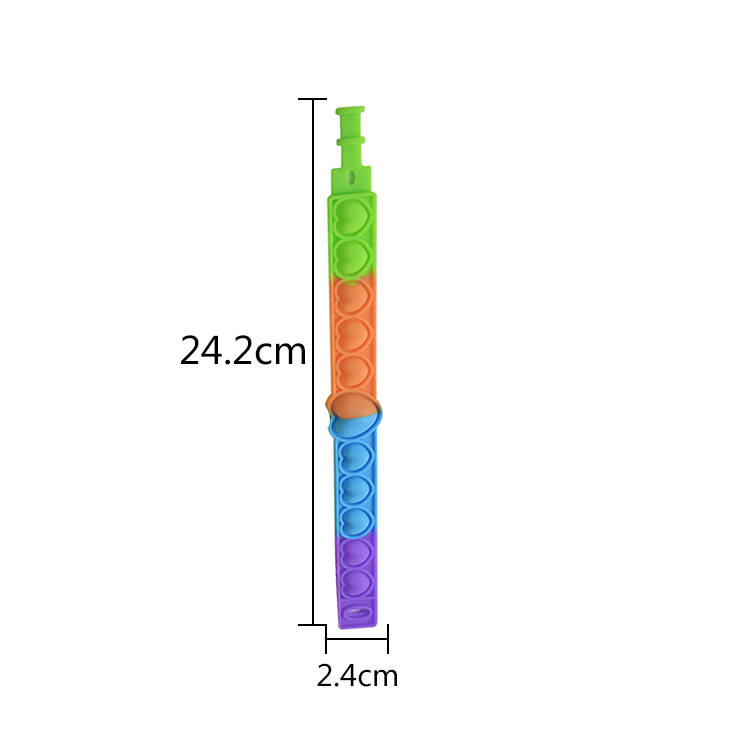 Silicone Children'S Educational Toy Decompression Pop Bubble Bracelet