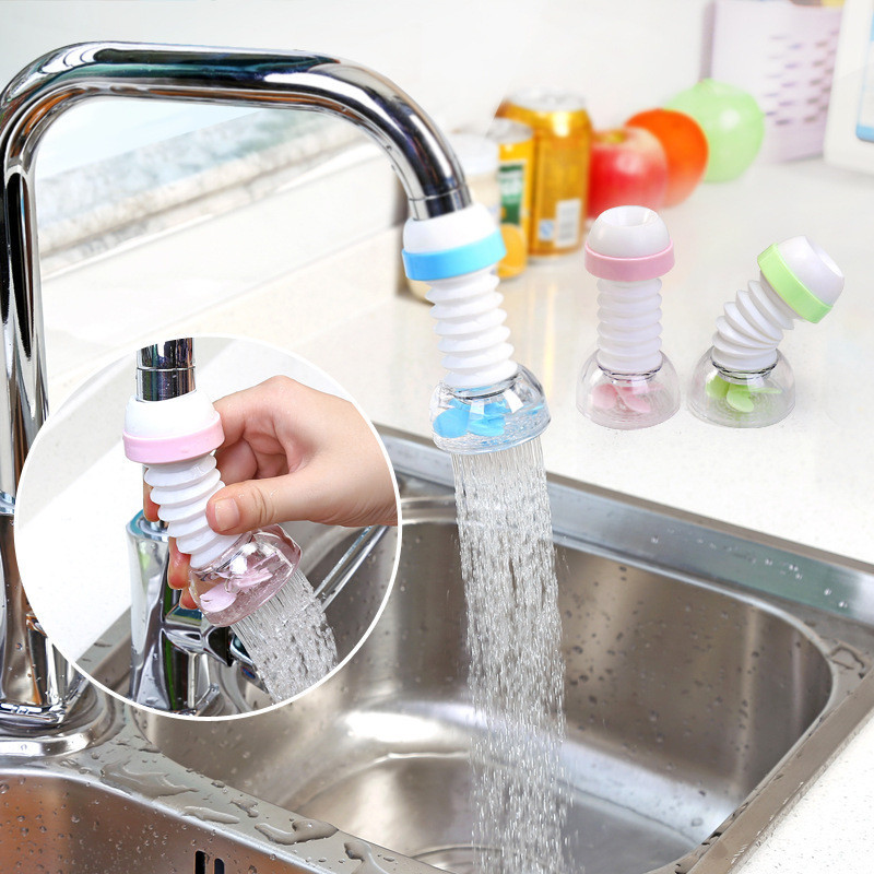 360 Degree Rotatable ABS Faucet Sink Spray Aerator Extender Head